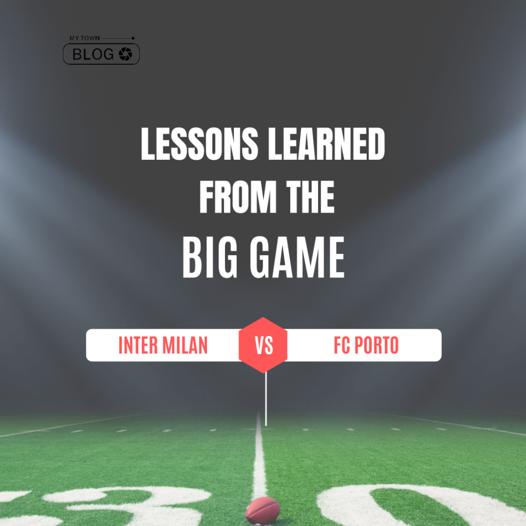 Lesson learned from inter vs porto