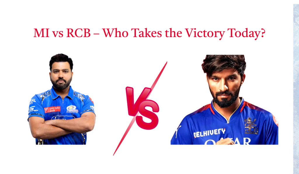 Get all the key details for MI vs RCB – venue, weather forecast, match date & time, and the top Dream11 fantasy picks. Don’t miss out!