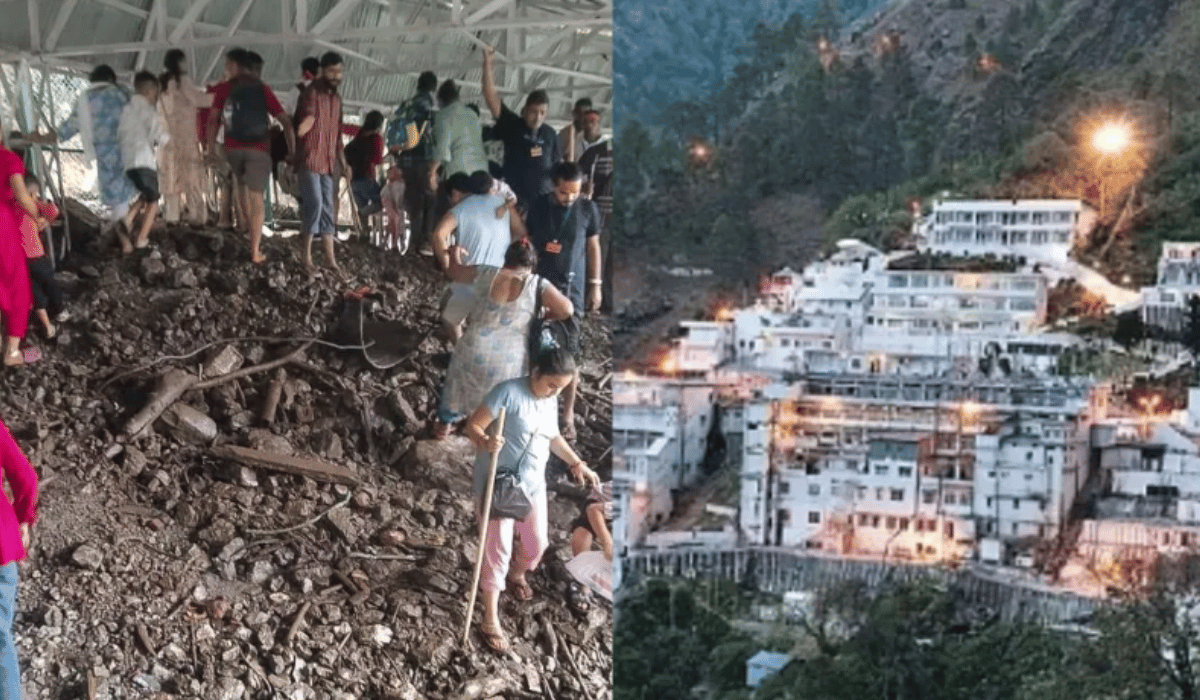 Tragedy and Turmoil: Landslide Disrupts Vaishno Devi Yatra, 2 Pilgrims Killed, Services Suspended
