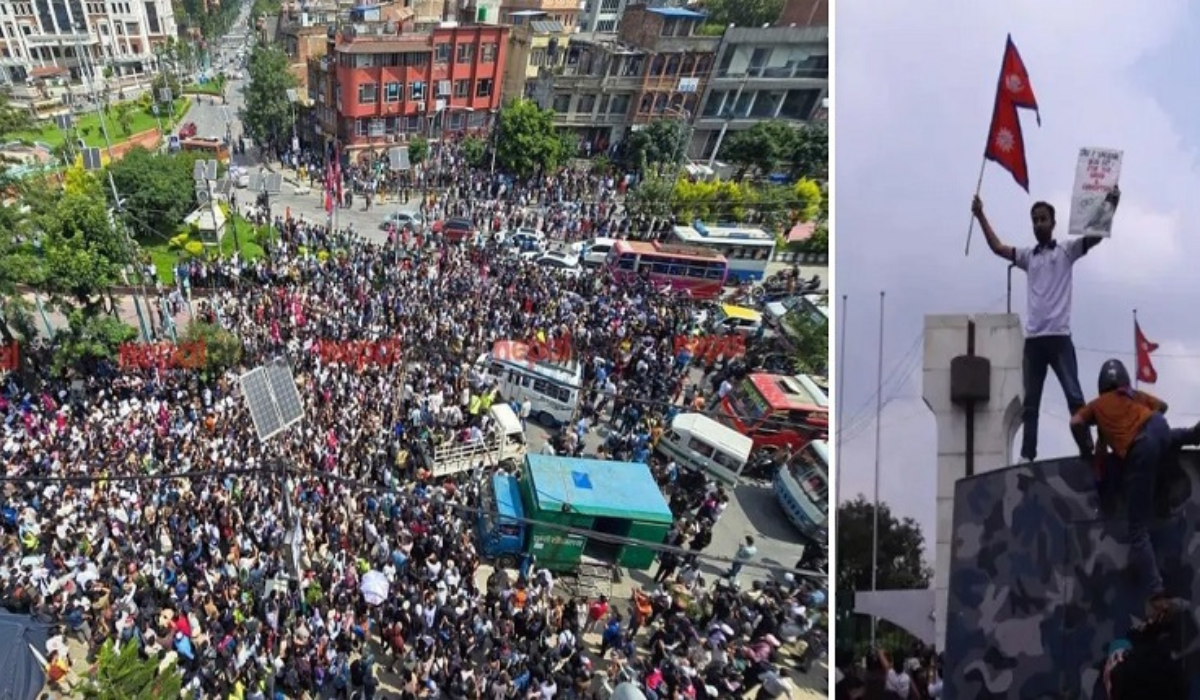 नेपाल में सोशल मीडिया बैन पर बवाल: काठमांडू में हिंसक प्रदर्शन, संसद भवन तक पहुंची भीड़