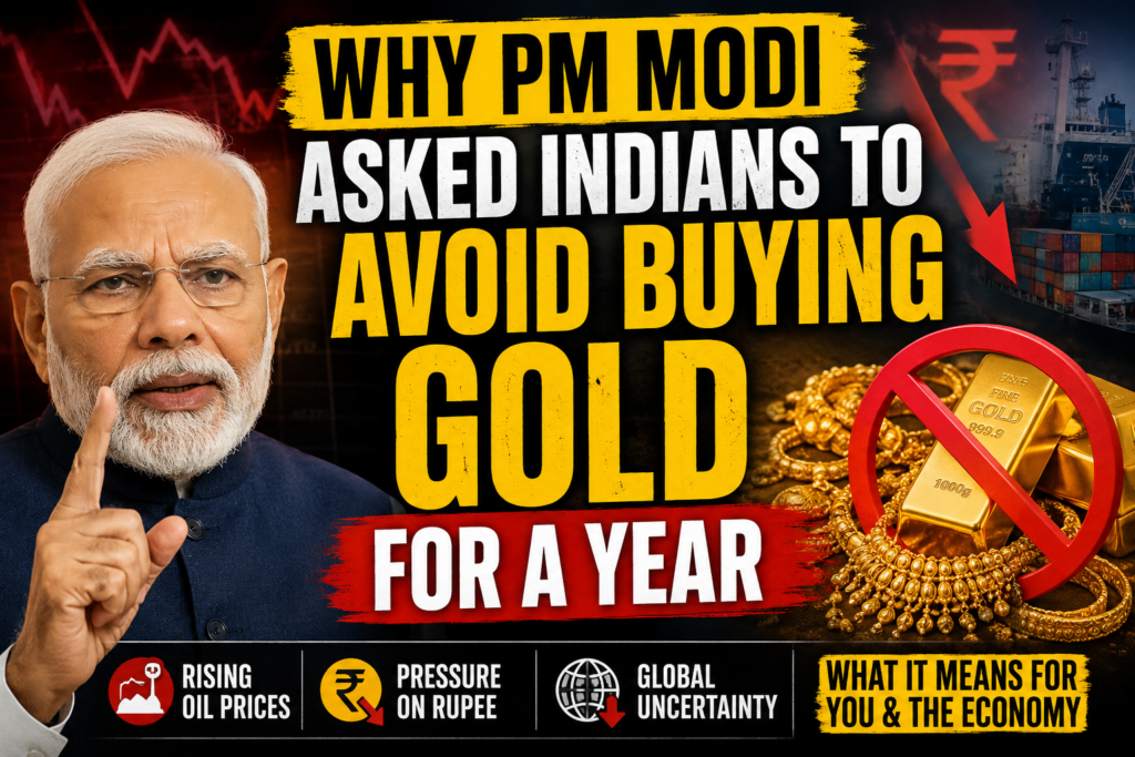 PM Modi asked Indians to avoid buying gold