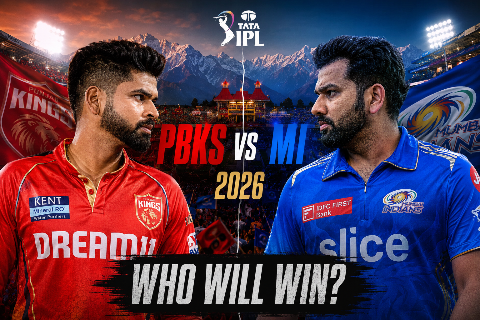Punjab Kings vs Mumbai Indians: Big Clash in Dharamshala – Who Will Win?