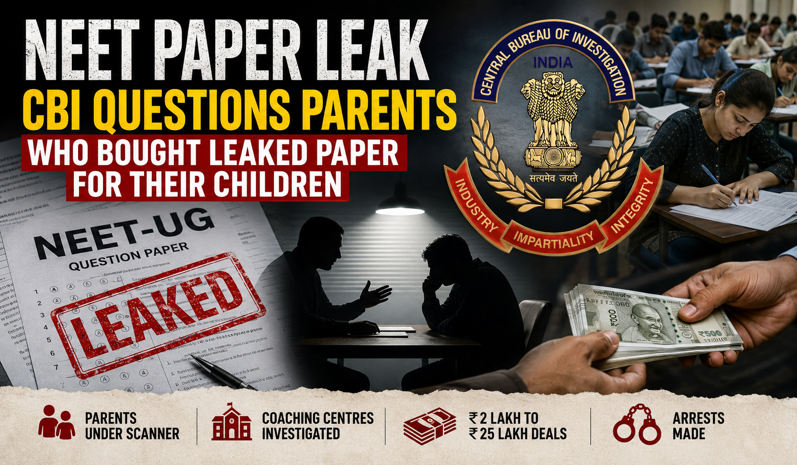 CBI Questions Parents Who Bought Leaked NEET Paper for Their Children: Inside India’s Latest Medical Exam Scandal