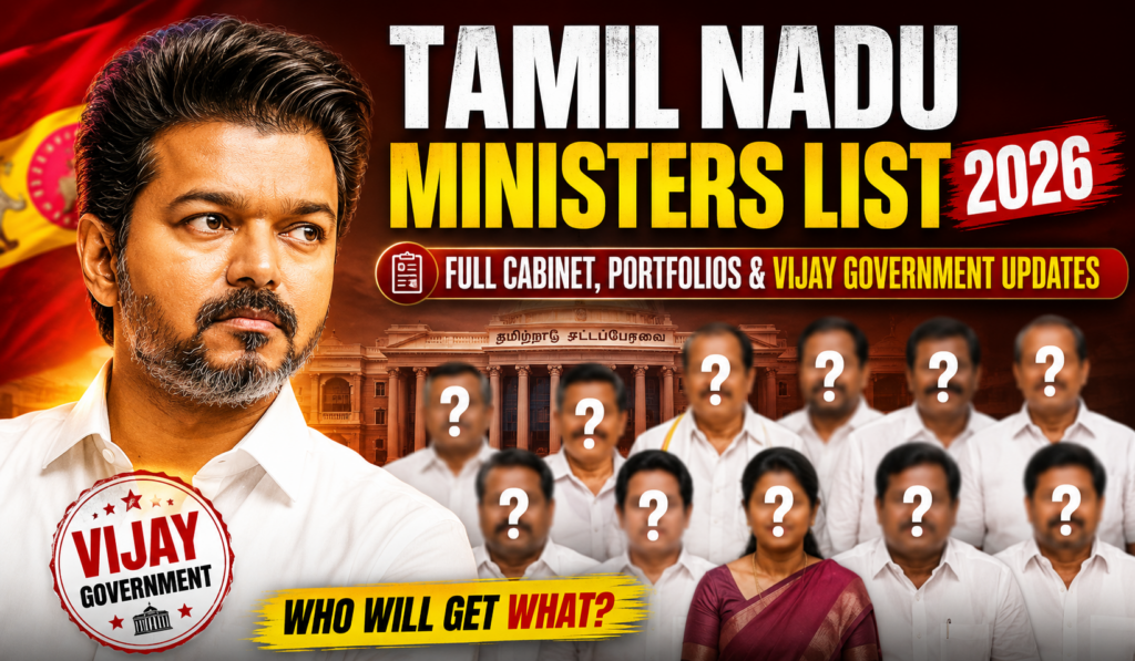 Tamil Nadu Ministers List 2026
