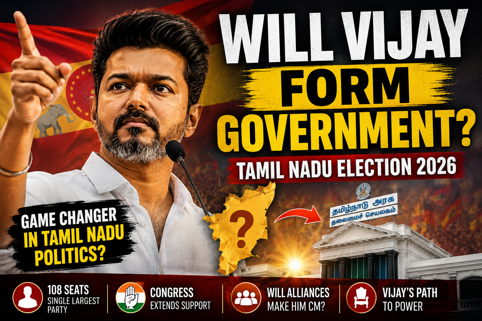 Will Vijay Form the Government in Tamil Nadu? A Look at the 2026 Political Situation
