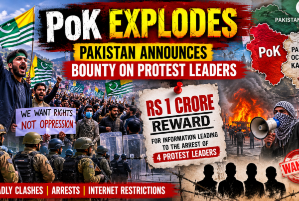 PoK Protest Leaders Bounty