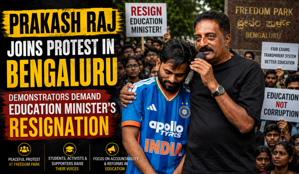 Prakash Raj joins Bengaluru protest