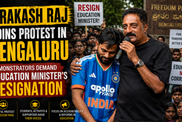 Prakash Raj joins Bengaluru protest