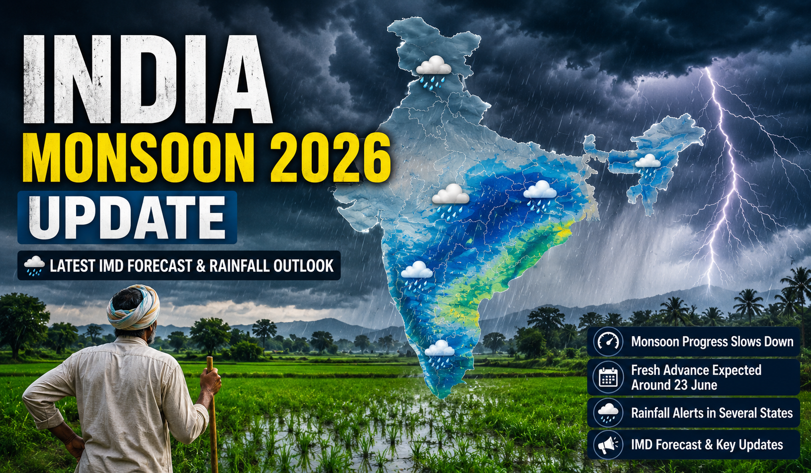 India Monsoon 2026 Update: IMD Explains Why Rains Have Slowed and What Happens Next