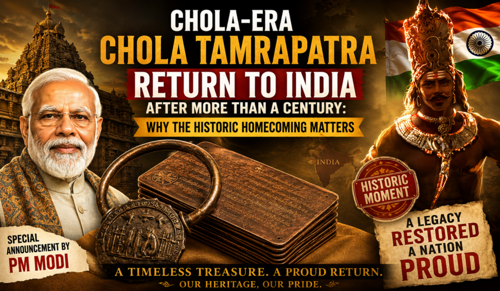 Chola Tamrapatra Returns Home