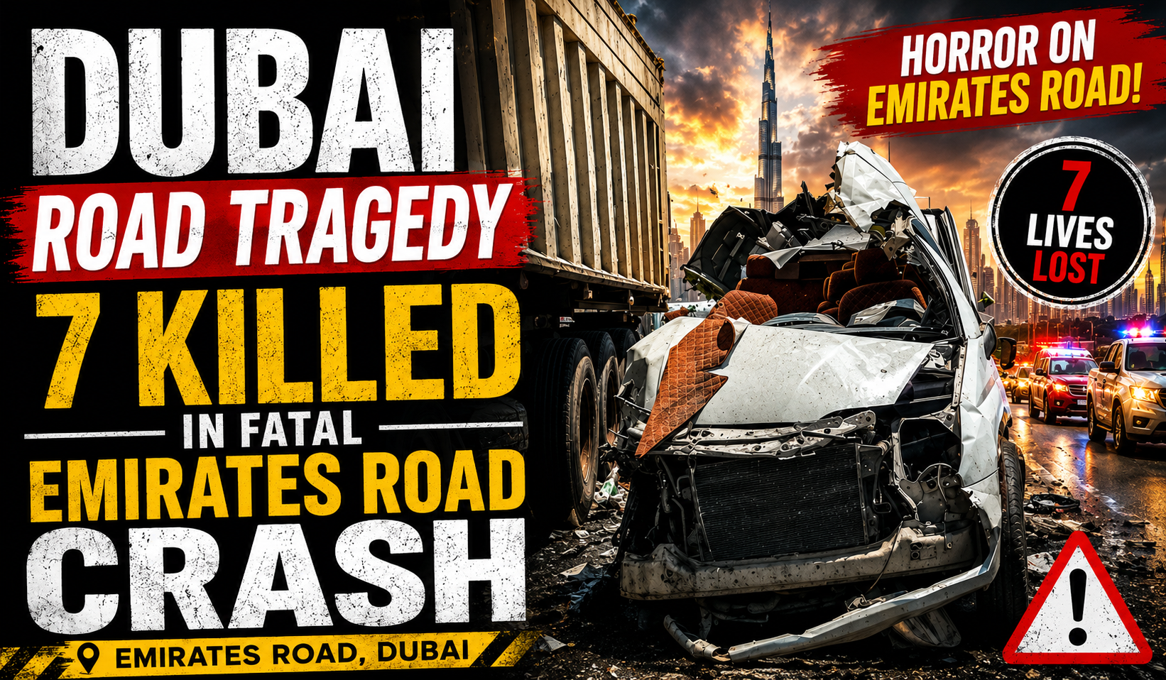 Dubai Road Tragedy: Several Indian Workers Among Victims in Fatal Emirates Road Crash
