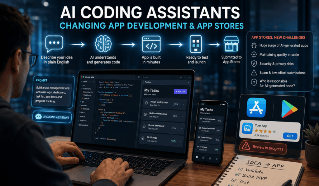 AI Coding Assistants Changing App Development and App Stores