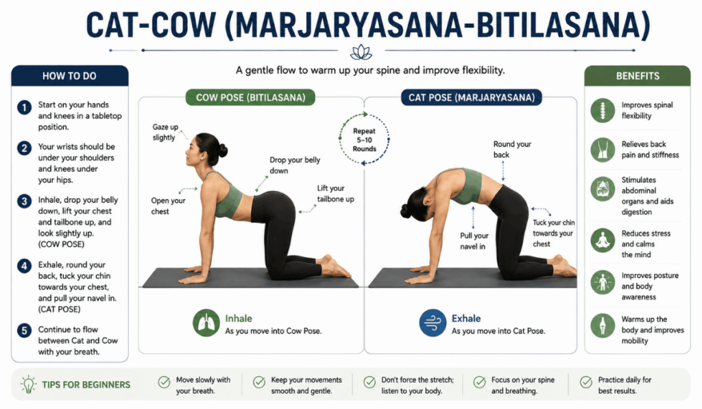 Cat-Cow (Marjaryasana-Bitilasana)