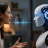 Infographic explaining GPT-Bidi-1, OpenAI's bidirectional voice model for ChatGPT, showing simultaneous listening and speaking, interruption handling, and three intelligence speeds.