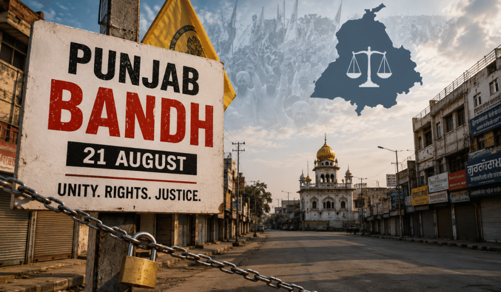 punjab bandh August 21
