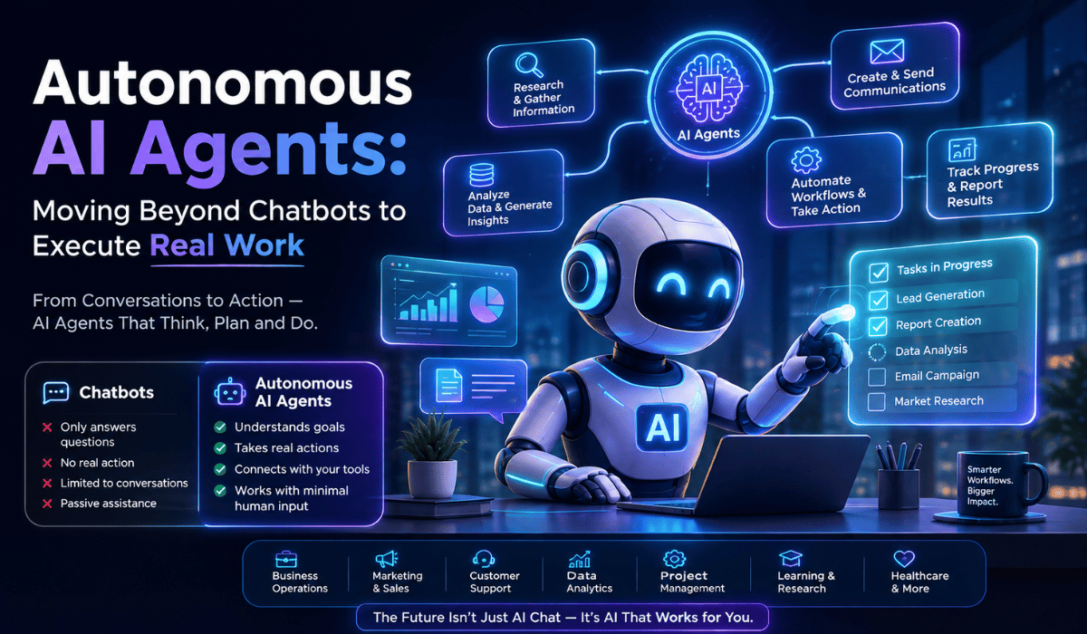Autonomous AI Agents: Moving Beyond Chatbots to Execute Real Work