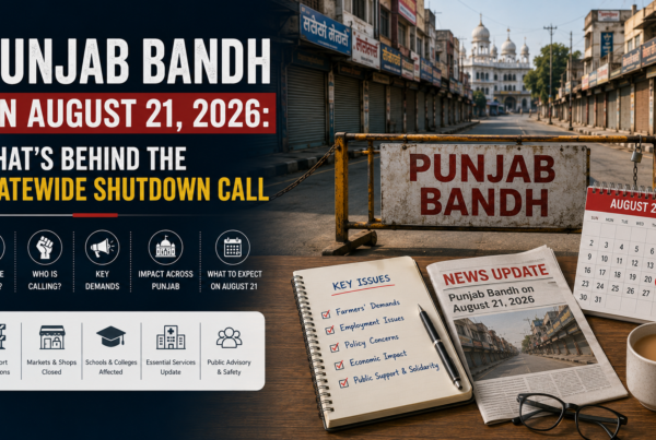 punjab bandh august 21