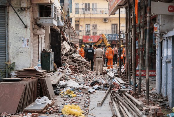 satya niketan building collapse