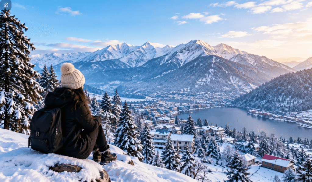 snowfall places in india
